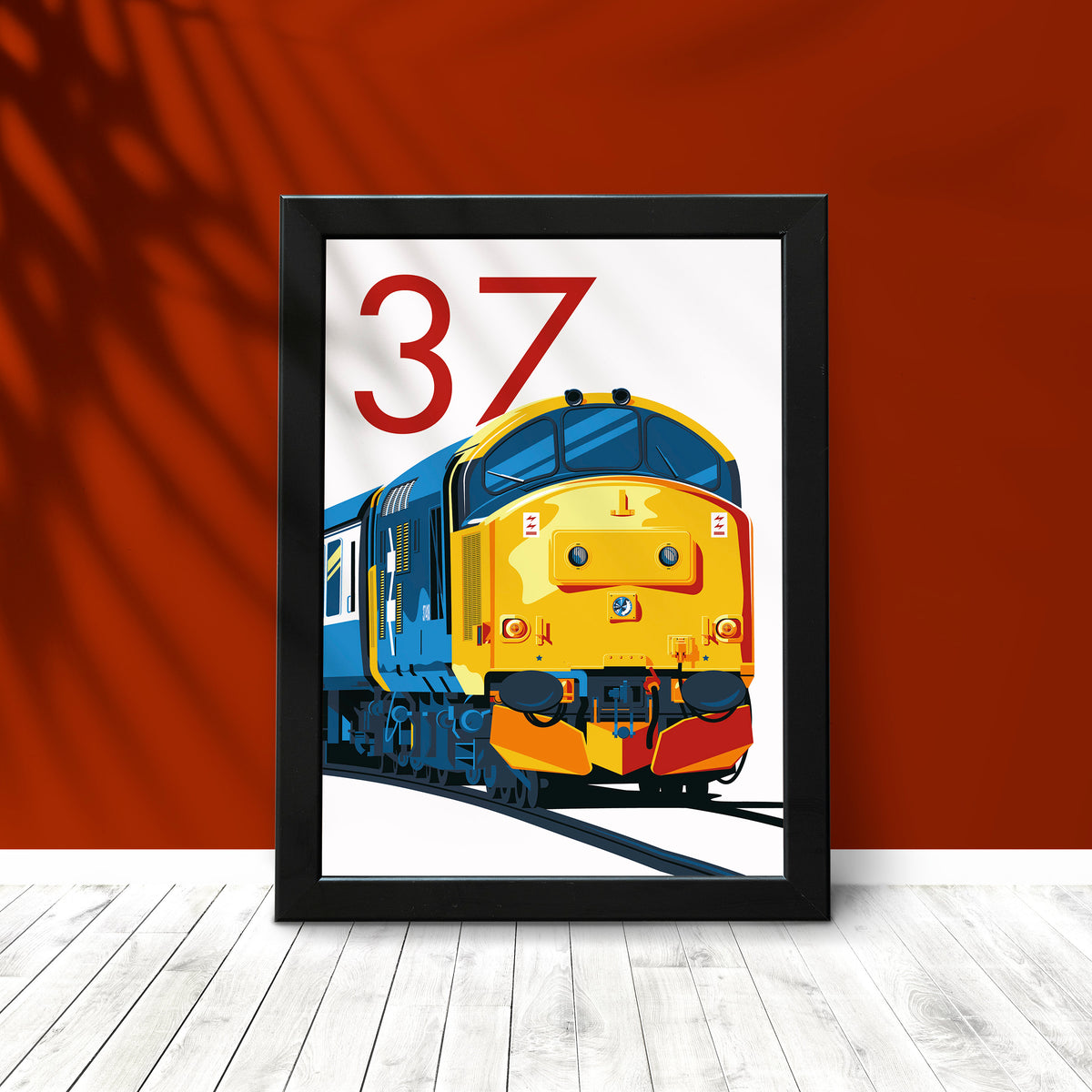 BR Class 37 Locomotive Poster | Railway Art Print