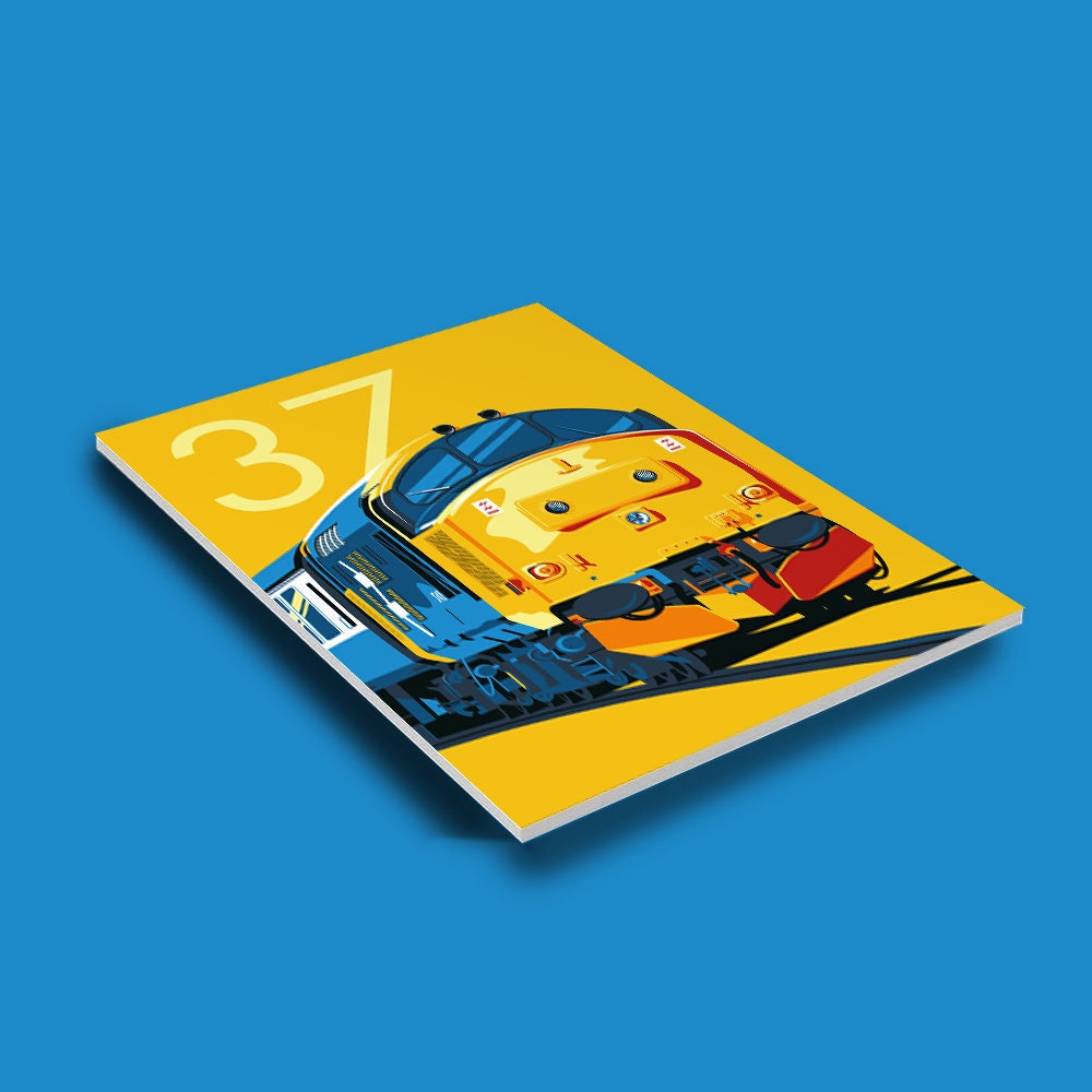 BR Class 37 Diesel-Electric Locomotive Train Poster Print