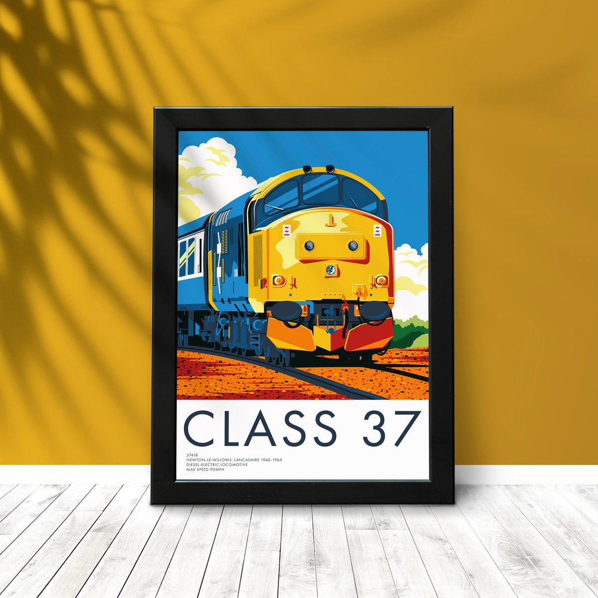 BR Class 37 Diesel-Electric Locomotive Train Poster Print