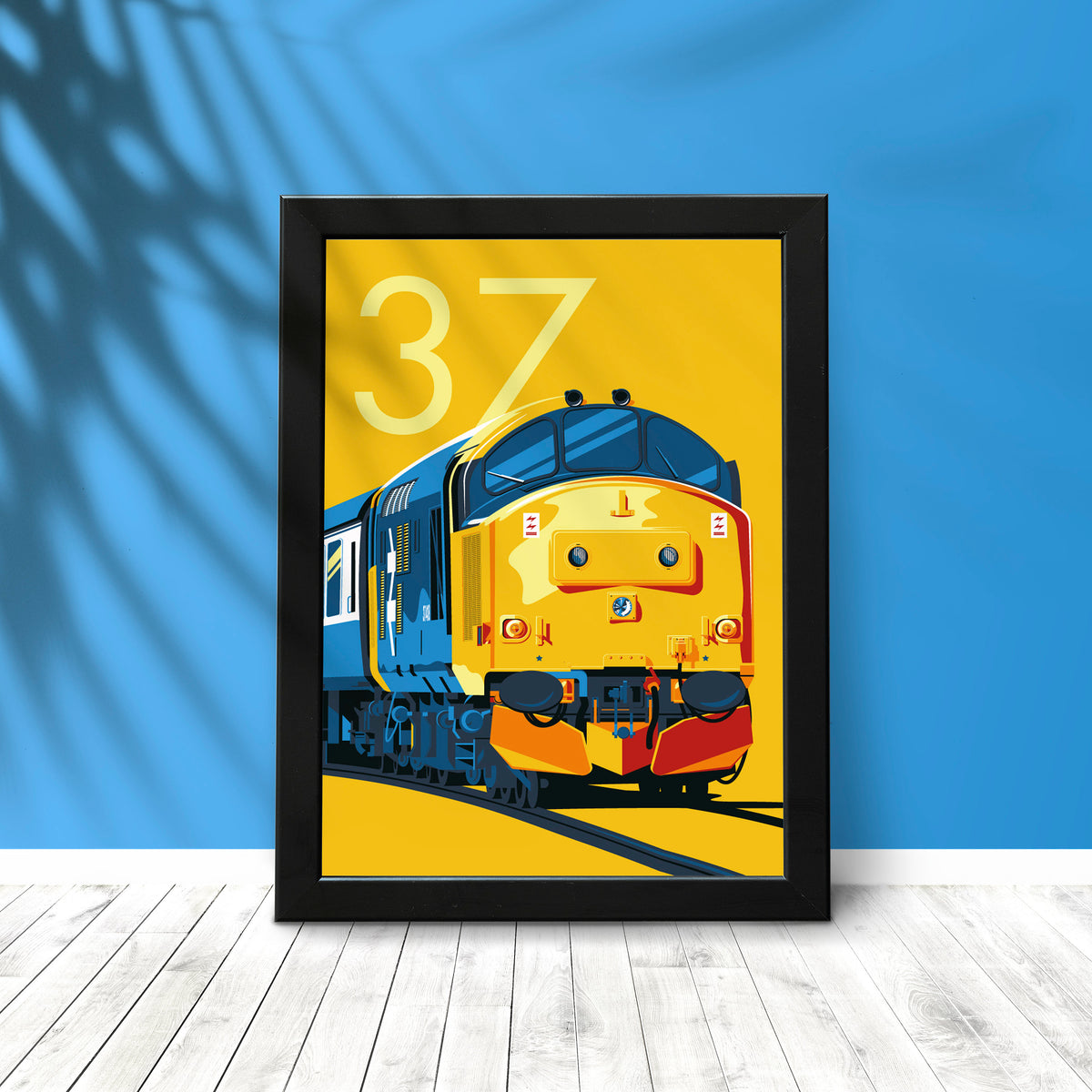 BR Class 37 Diesel-Electric Locomotive Train Poster Print