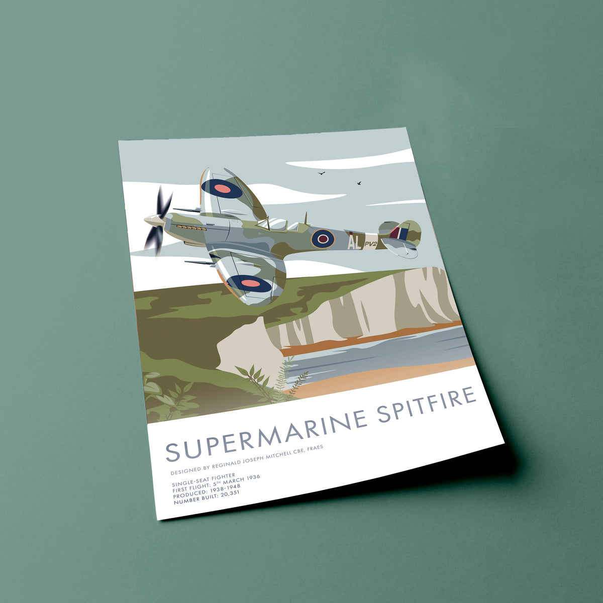 3 Bundle Aircraft Print - Spitfire, Lancaster & Hurricane Aviation Prints, Battle of Britain Flight, White Cliffs of Dover, Plane Art, Gift