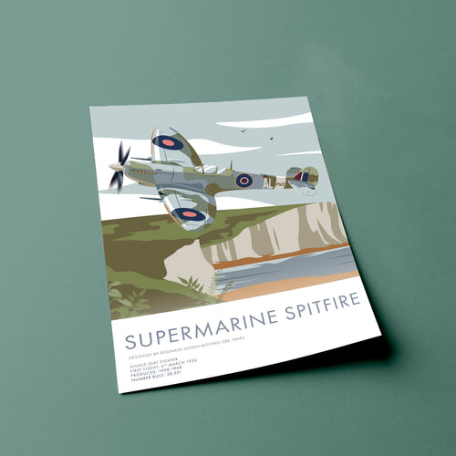 3 Bundle Aircraft Print - Spitfire, Lancaster & Hurricane Aviation Prints, Battle of Britain Flight, White Cliffs of Dover, Plane Art, Gift