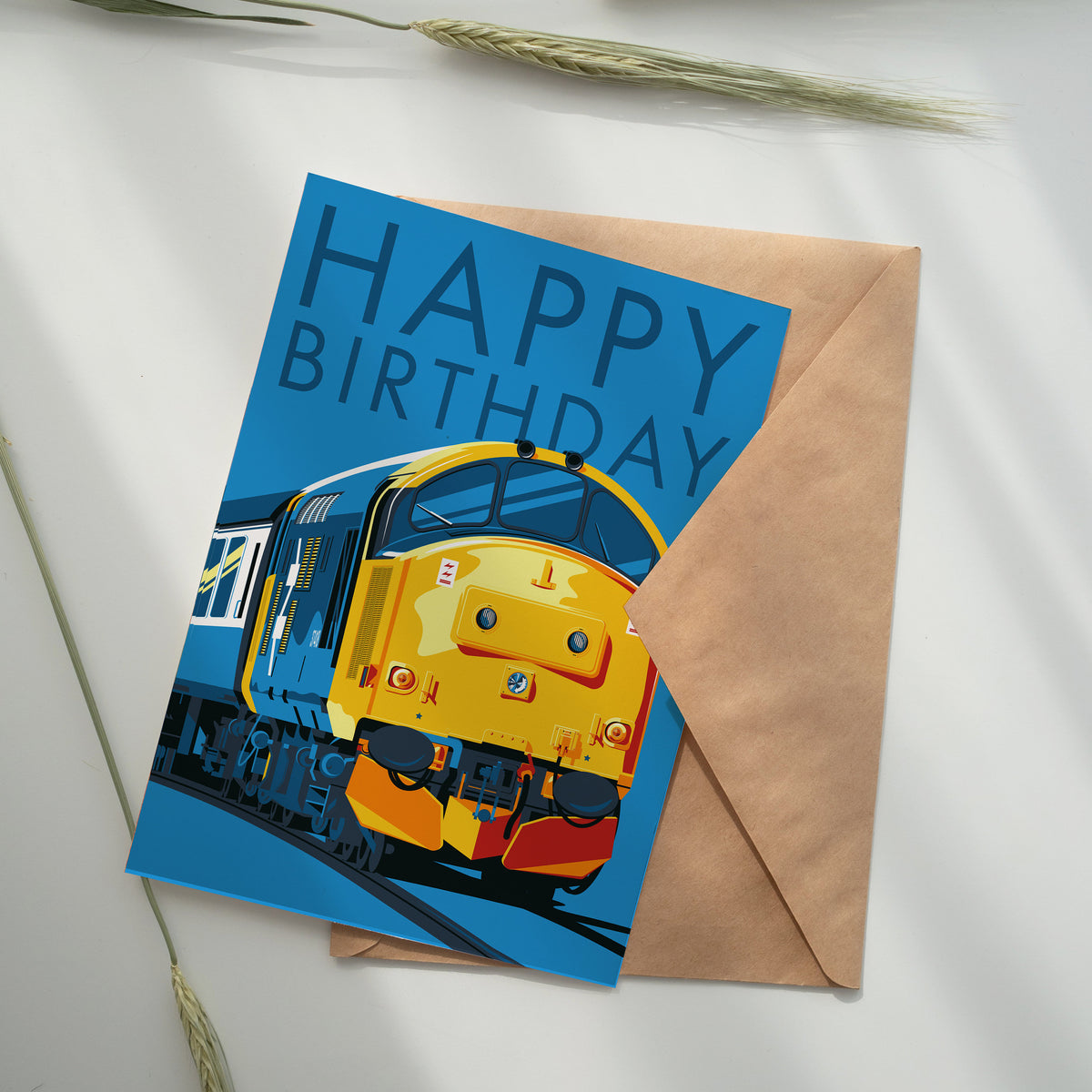 BR Class 37 Train Birthday Card | Locomotive Fan Gift