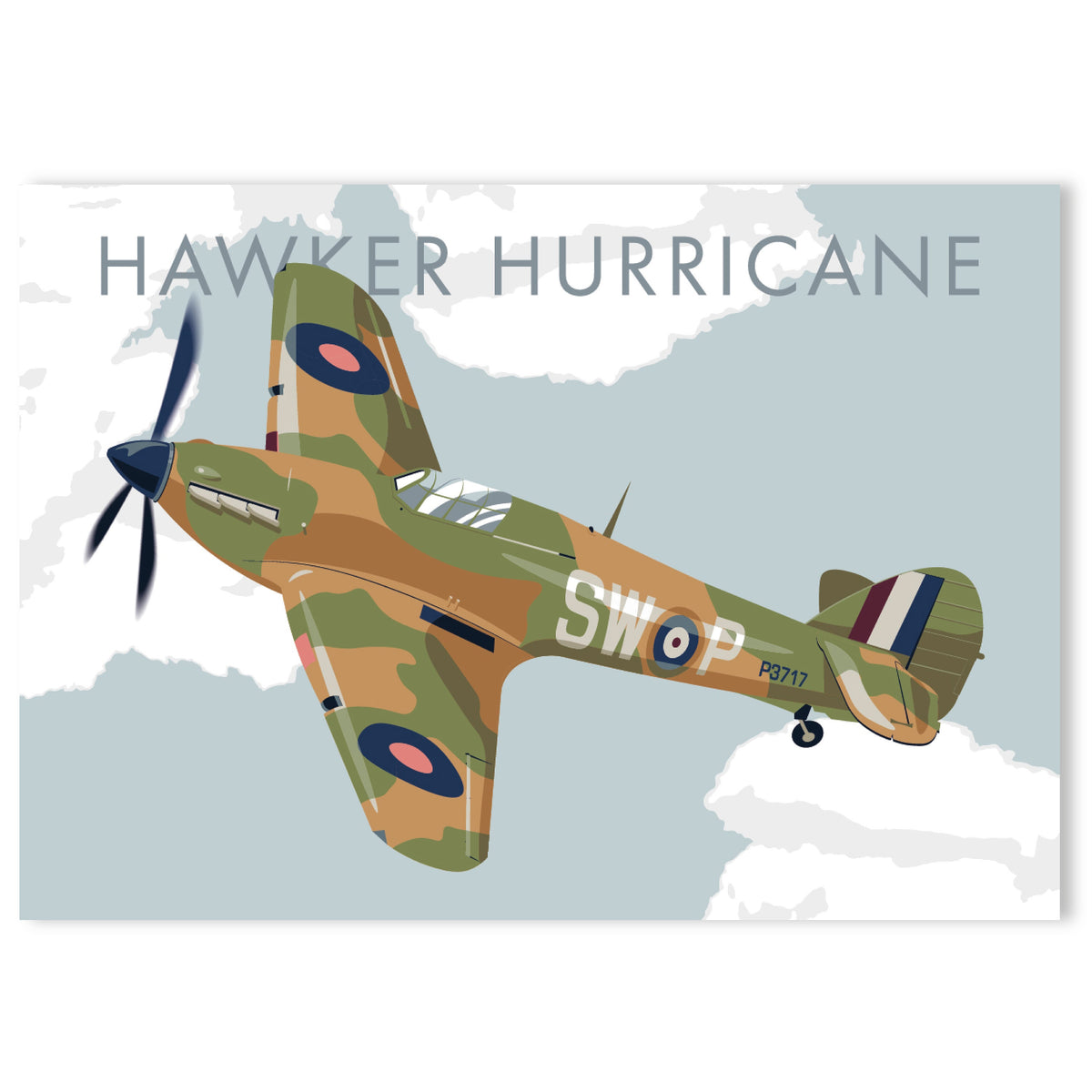 4 Bundle Aircraft Print - Spitfire, Lancaster, Hurricane & Mosquito Aviation Prints, Battle of Britain Flight