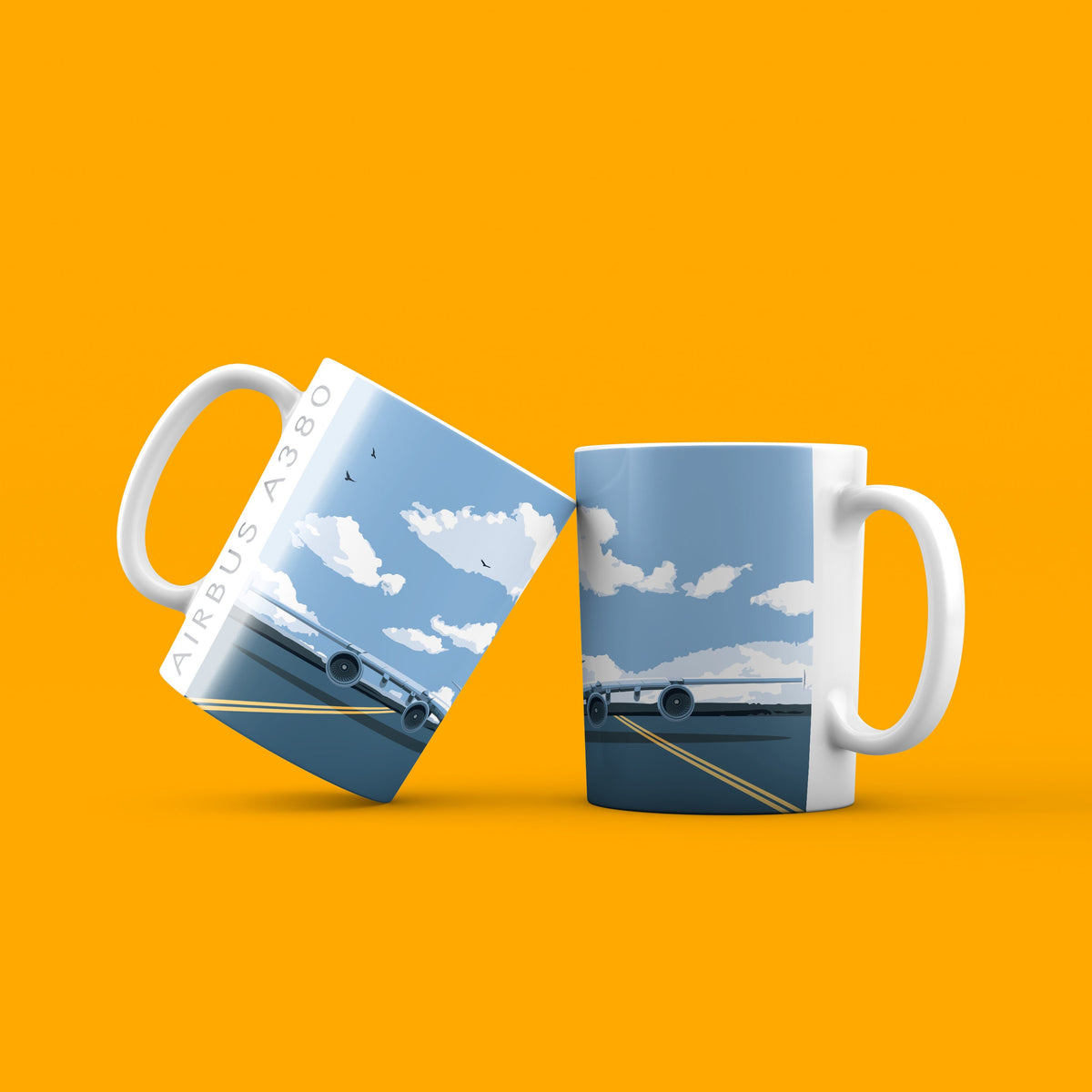 Airbus A380 Aircraft Ceramic Mug