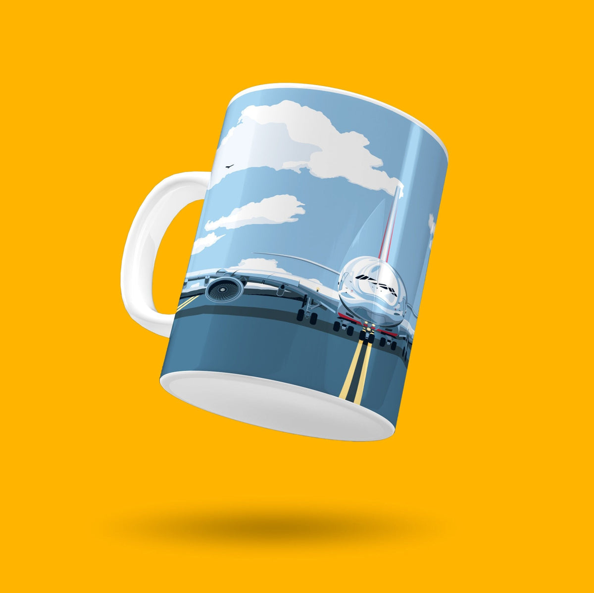 Airbus A380 Aircraft Ceramic Mug