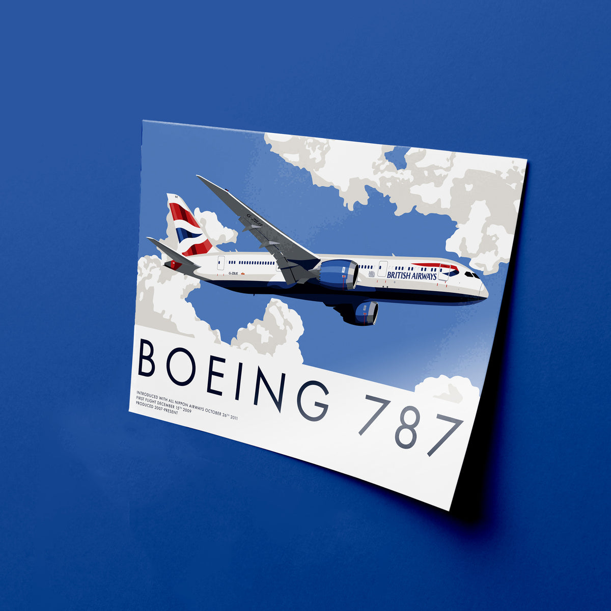 Boeing 787 Dreamliner Print | British Airways Aviation Art