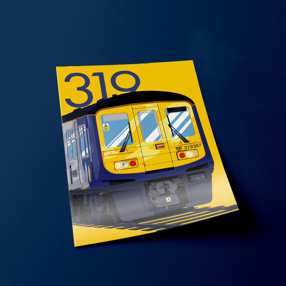 British Rail Class 319 Train Poster, Northern Rail Art Print