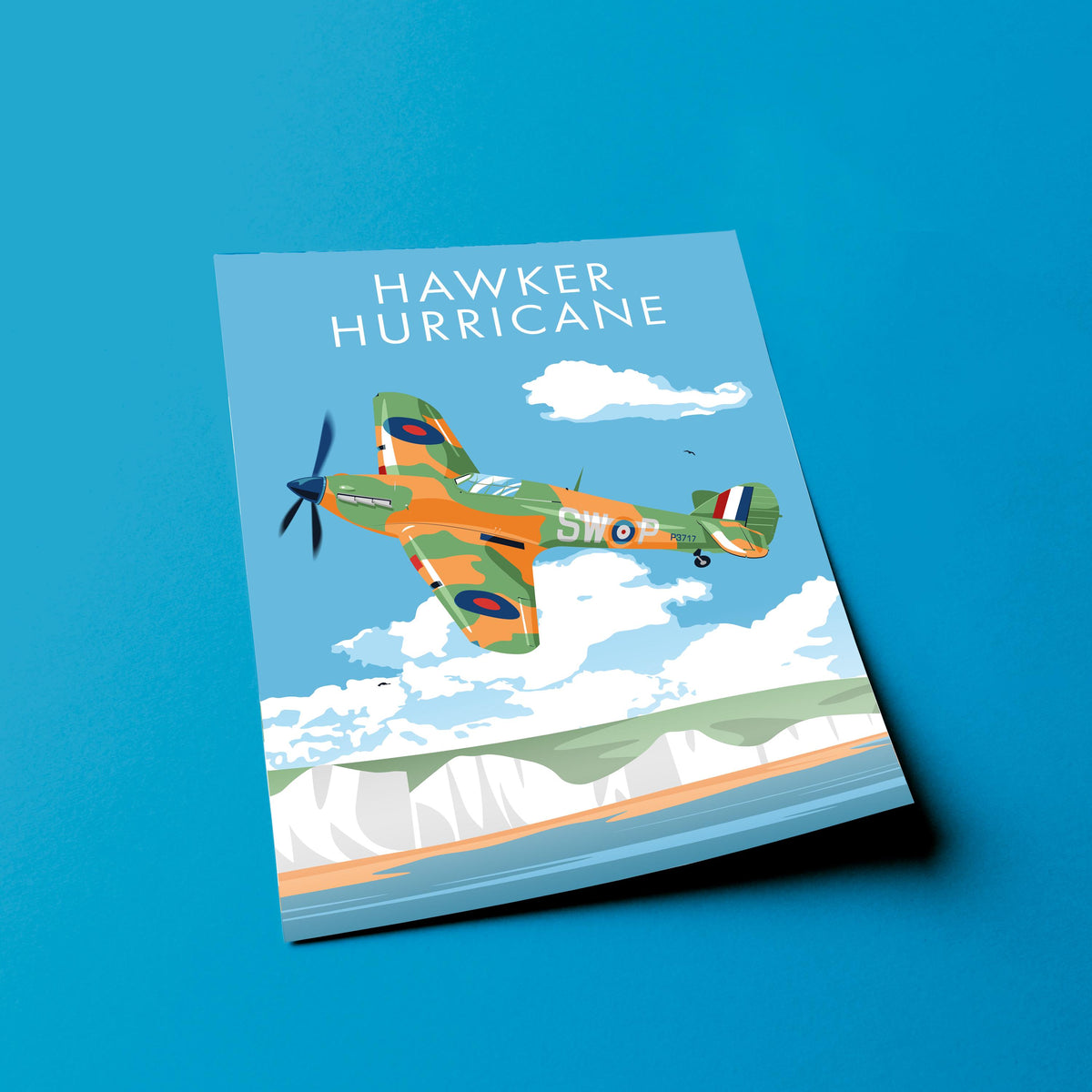 WWII Aircraft Print Set: Spitfire, Lancaster, Hurricane, Mosquito