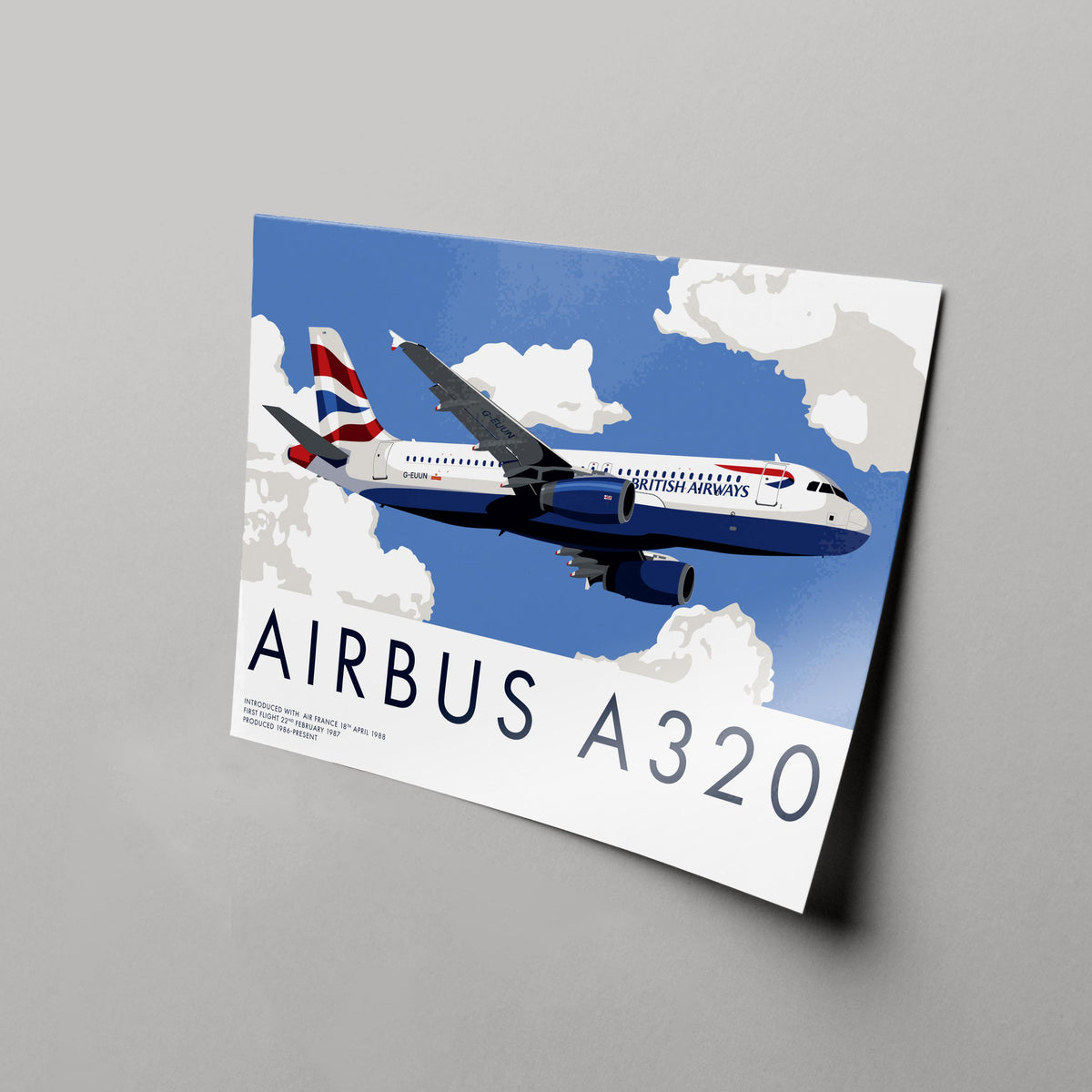Airbus A320 Print – British Airways Aviation Art