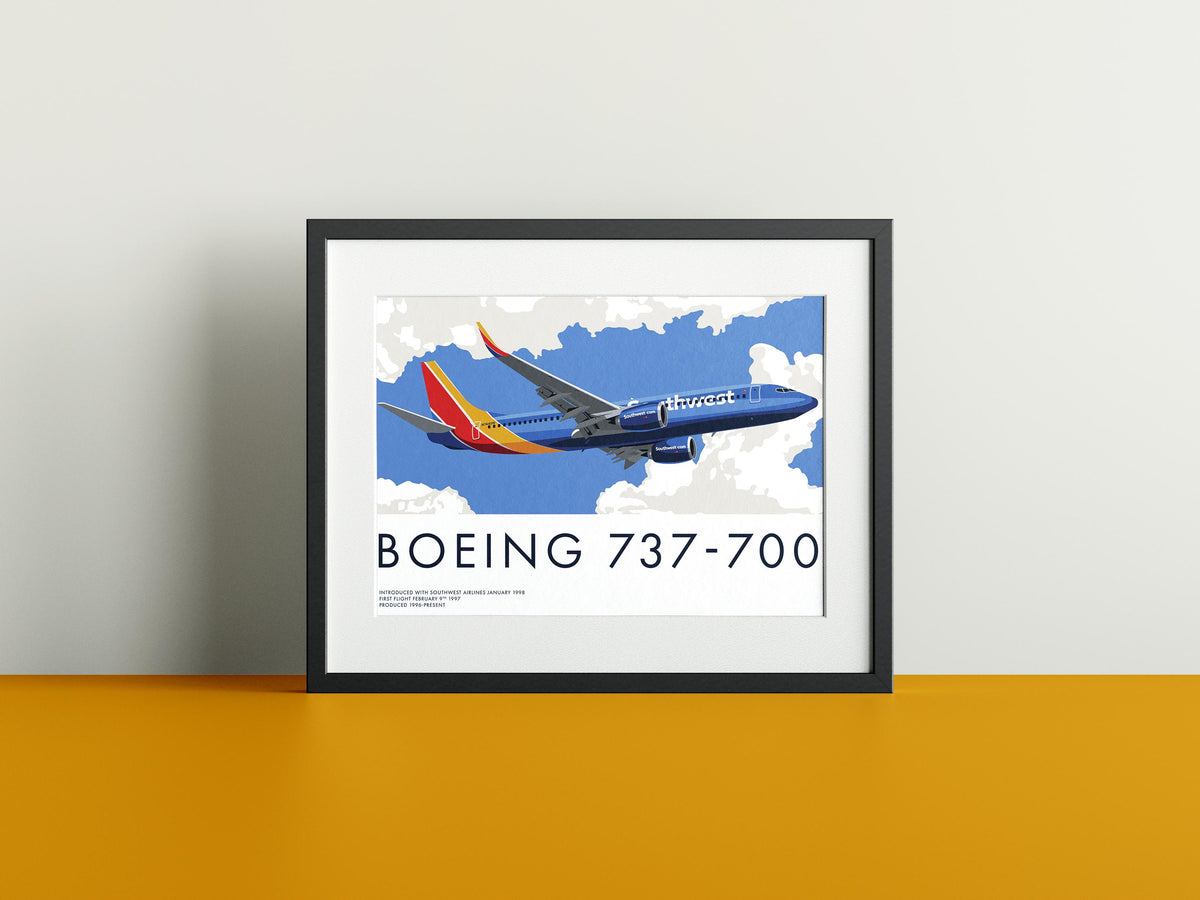 Boeing 737-700 Southwest Airlines Print – Aviation Art