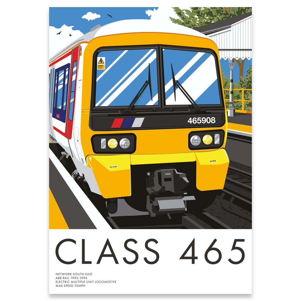 British Rail Class 465 Networker Network SouthEast Train Print